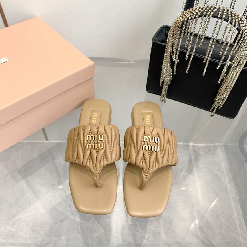 Miu Miu sheepskin slippers & sandals collection 1-7